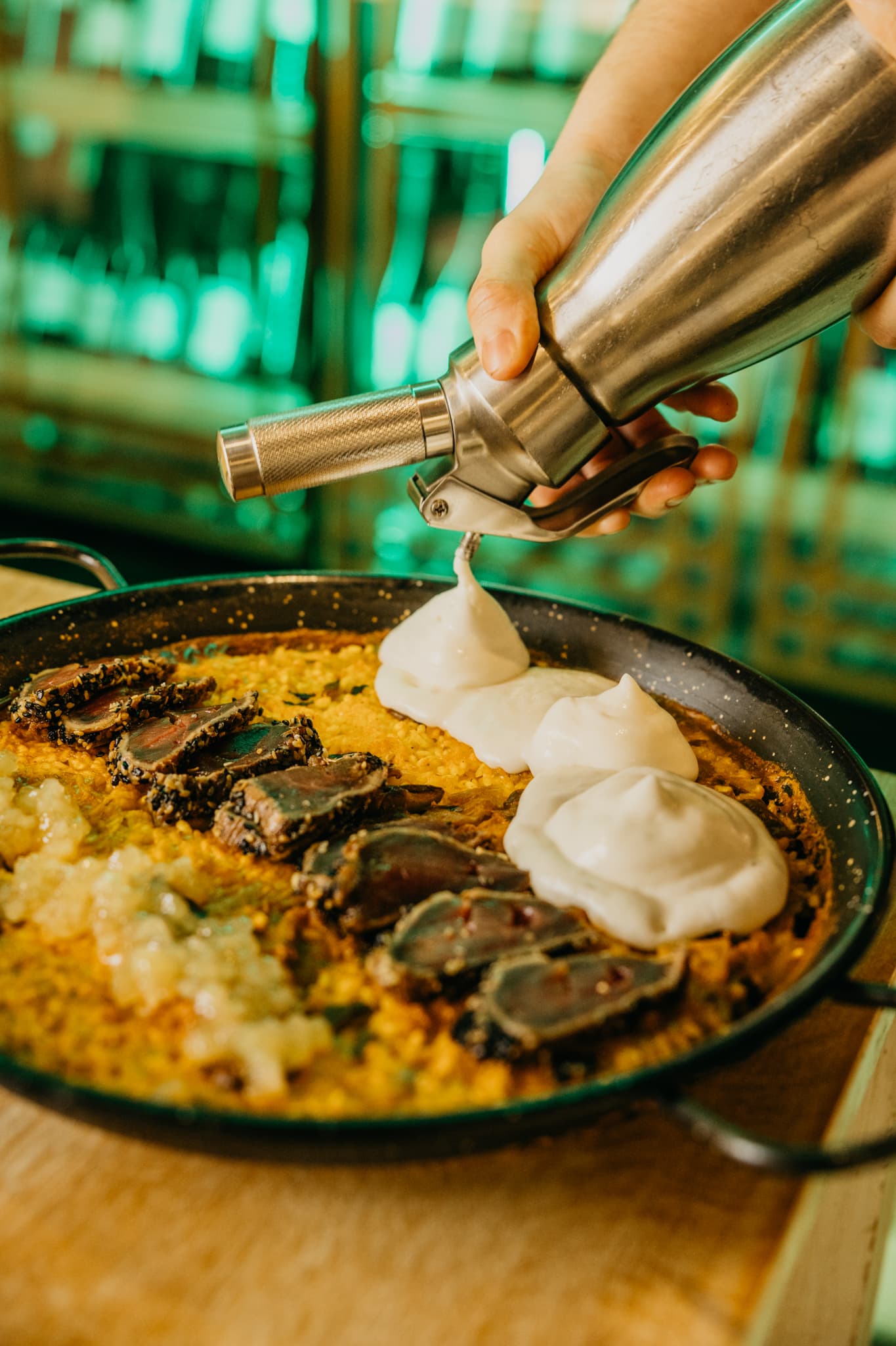 Arroz cremoso con mariscos